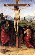 Crucifixion with Sts John and Jerome dfh FRANCIA, Francesco